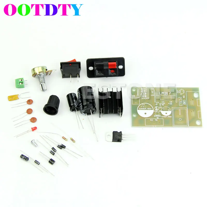 

AC/DC Input 5V-35V to 1.25V-30V Step Down Power Supply Module LM317 DIY Kit APR19_35