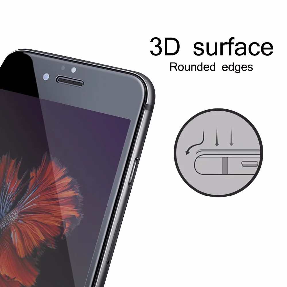 

For 3D Full Cover Screen Protector Tempered glasses Film Anti Blue Light Nano Explosion-proof for iphone X 10 8 7plus 6S 6S plus