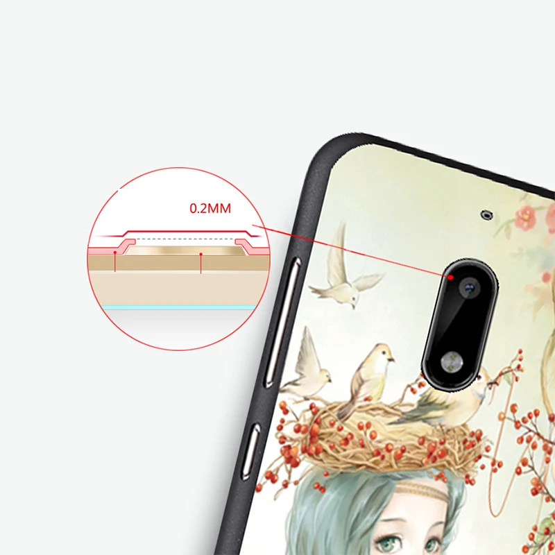 Nokia 6 Case Original Cover for Nokia 6 Case bag Cover Skin Wolf Fish Skull Nokia6 Fundas 100% BiNFUL 4