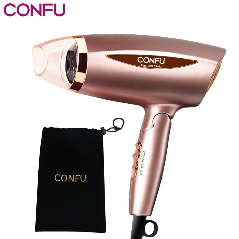CONFU Foldable handle Household Hair Dryer 220-240V 50Hz 1600-1800W Over heat protection system Hair Dryer with concentrator CONFU Foldable handle Household Hair Dryer 220-240V 50Hz 1600-1800W Over heat protection system Hair Dryer with concentrator