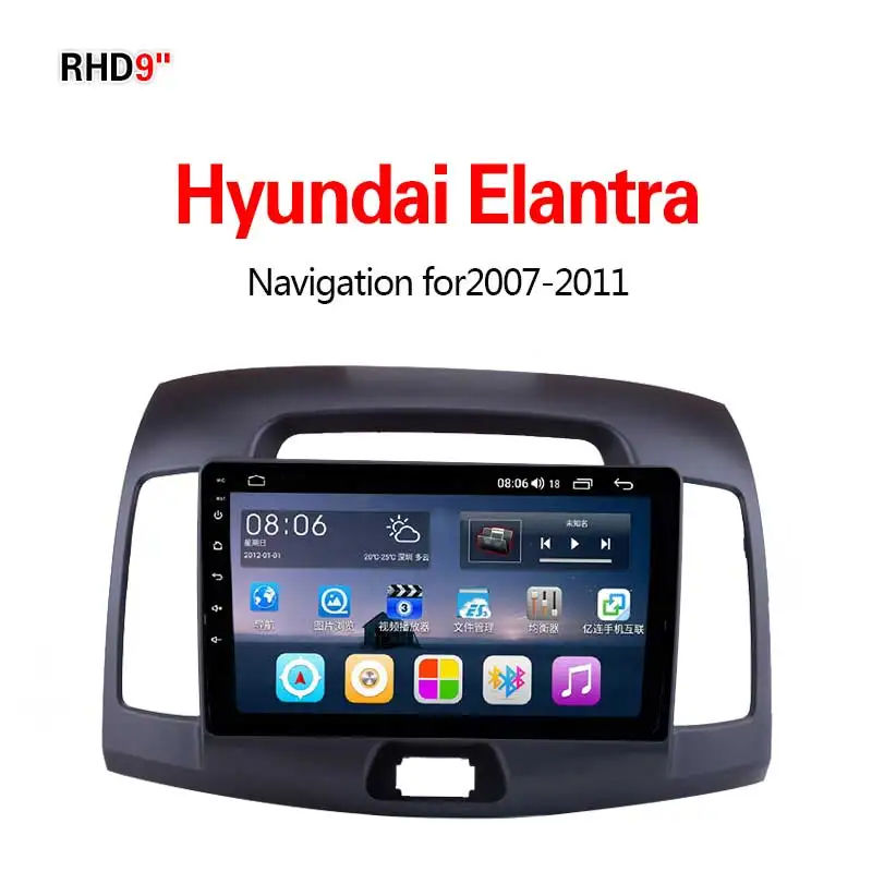 Lionet gps навигация для автомобиля hyundai Elantra 2007-2011 9 дюймов RH2005X - Размер экрана, дюймов: 4G8core4G64G