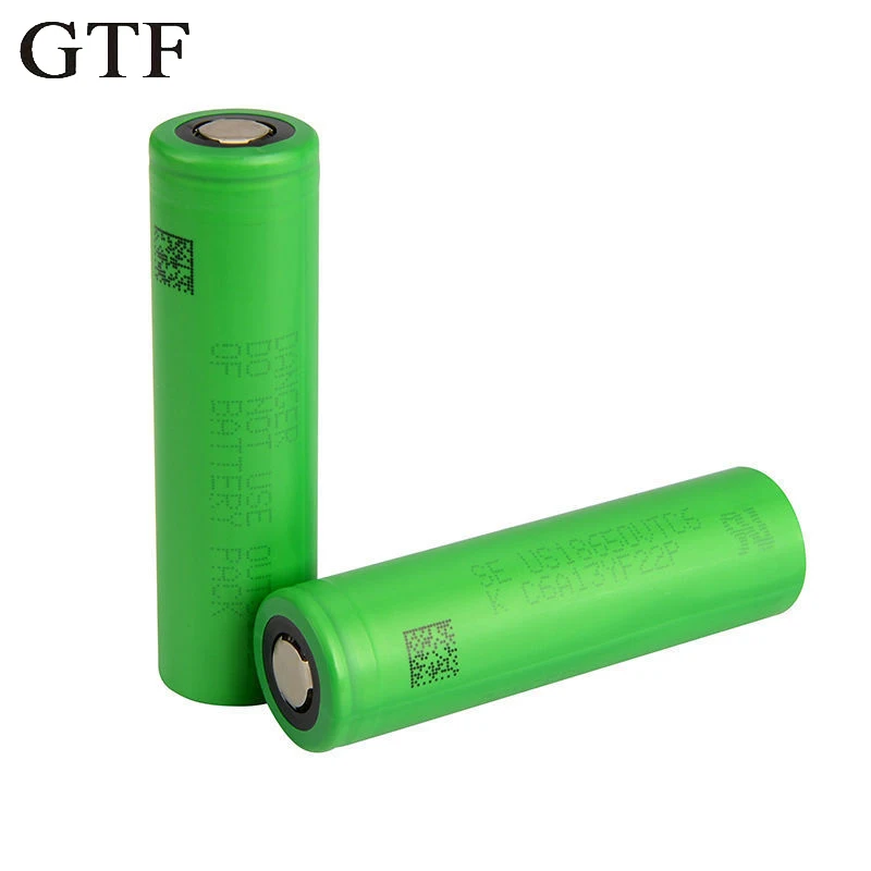 

GTF 18650 e-cigarette lithium battery US18650VTC6 3000mAh continuously 30A discharge VTC6 2PCS Rechargeable Batteries