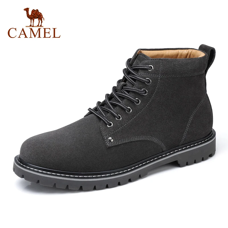 CAMEL/мужские ботинки Сезон осень зима Модные рабочие из коровьей кожи Мужские
