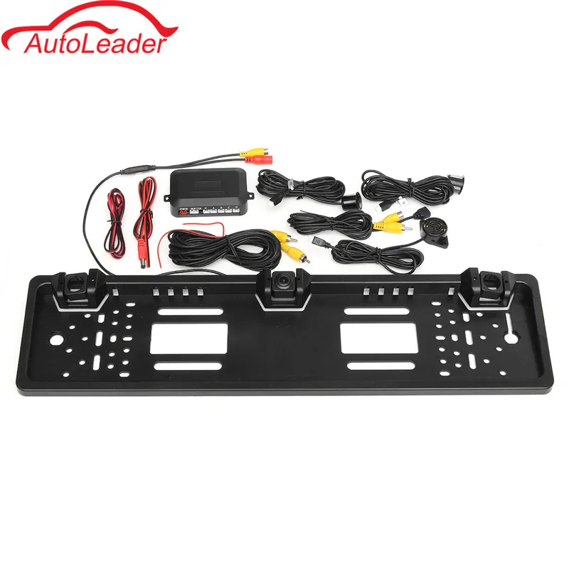 EU European Car License CCD Rear View Camera Plate Frame Parking Camera Reversing Radar Parking Sensors