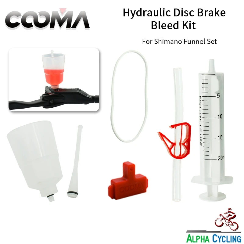 

COOMA's Hydraulic Brake BLEED KIT for SHIMANO Brake System, Mineral Oil Brake, Basic V0.7