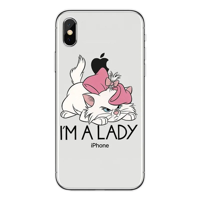 Силиконовый чехол из ТПУ с рисунком "Коты аристократы" Мари коты Кот для Apple