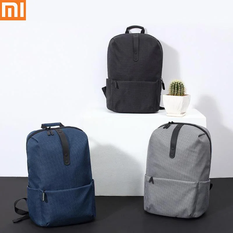 

XIAOMI College Style Backpack 15.6 inch Laptop Bags 600D Polyester Durable Bags Large Capacity 18L Fashion School Backpack