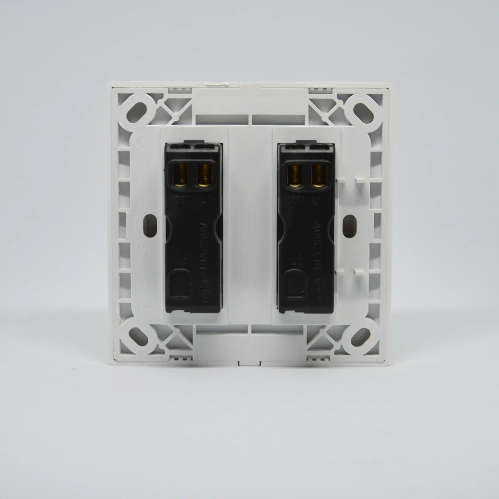 10Pcs Wall Mounted 86mm Door Access Control System Exit Button Release Switch 2 in 1 Panel NO to NC Signal Lamp Switch 10A