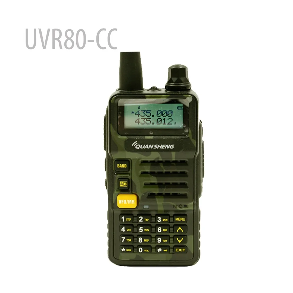 QUANSHENG UVR80-CC Дуэль радиодиапазоне UV136 ~ 174 400-480 мГц