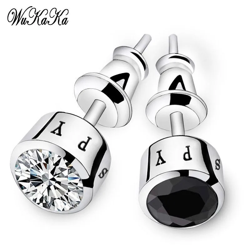 

Wukaka Fashion Personality Stud Earring For Boy Men Round 2018 Men Jewelry For Drop Shipping Wholesale price