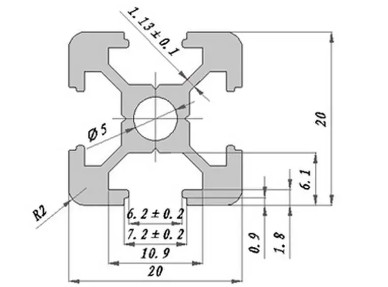 415 мм черный Al профили для HyperCube Evolution 3D печатные части черный цвет, 2 шт./лот