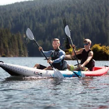 

Canoe kayaking thickening inflatable boat hard bottom single double dinghy high-end imported drawing material