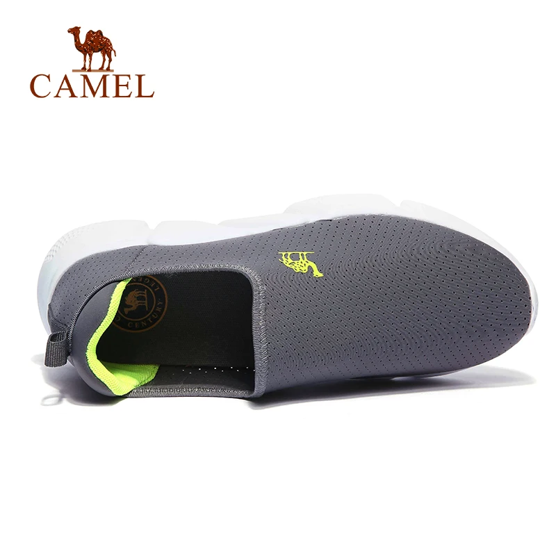 CAMEL/Мужская обувь без шнурков сетчатая Повседневная весенне-летняя дышащая мягкая Спортивная прогулочная обувь на плоской подошве