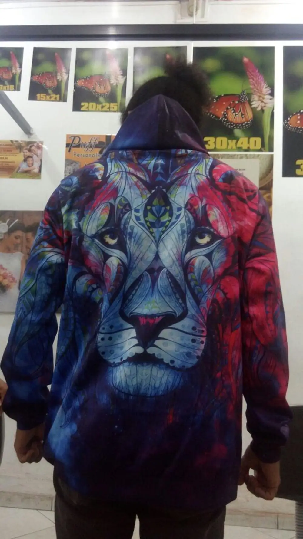 Paisley Flowers Lion 3D Hoodies