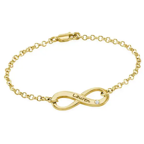 Custom Name Bracelet Personalized Engraved Infinity Women Personalized Engraved Infinity Bracelet