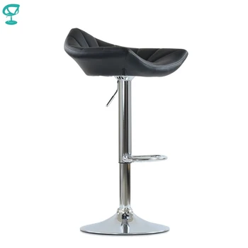 

N44CrPuBlack Barneo N-44 PU Leather Kitchen Breakfast Bar Stool Swivel Bar Chair Black color free shipping in Russia