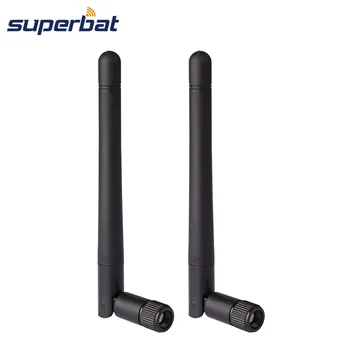 

Superbat 2X WIFI Antenna 5.8GHz 3dBi RP-SMA Omnidirectional Wireless Booster for Router WLAN PCI Card IEEE 802.11a Rubber Aerial