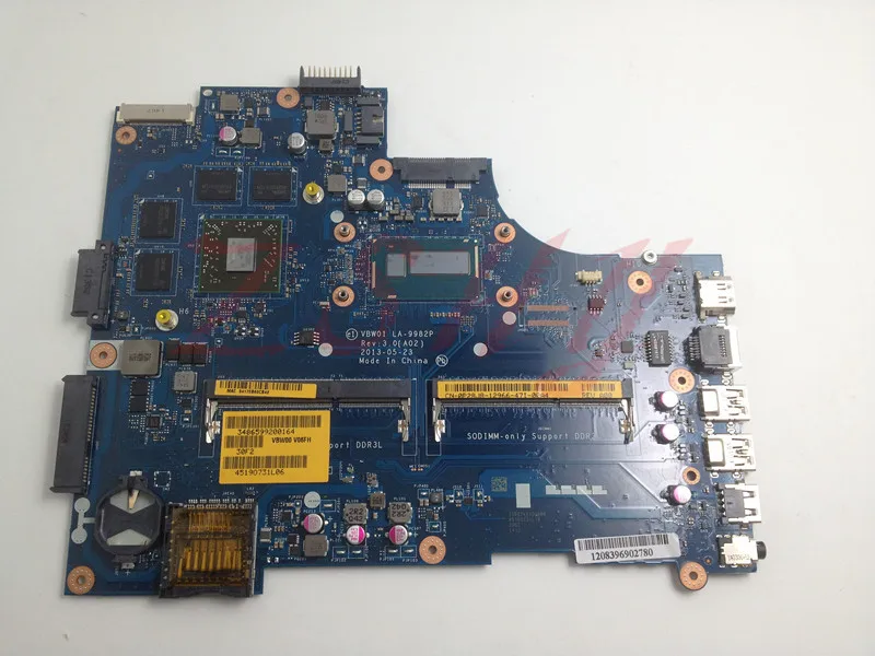 For Dell 15R 5537 3537 Laptop Motherboard CN-0P28J8 0P28J8 P28J8 VBW01 LA-9982P With SR16Z i7 DDR3L MB 100% tested | Компьютеры и офис