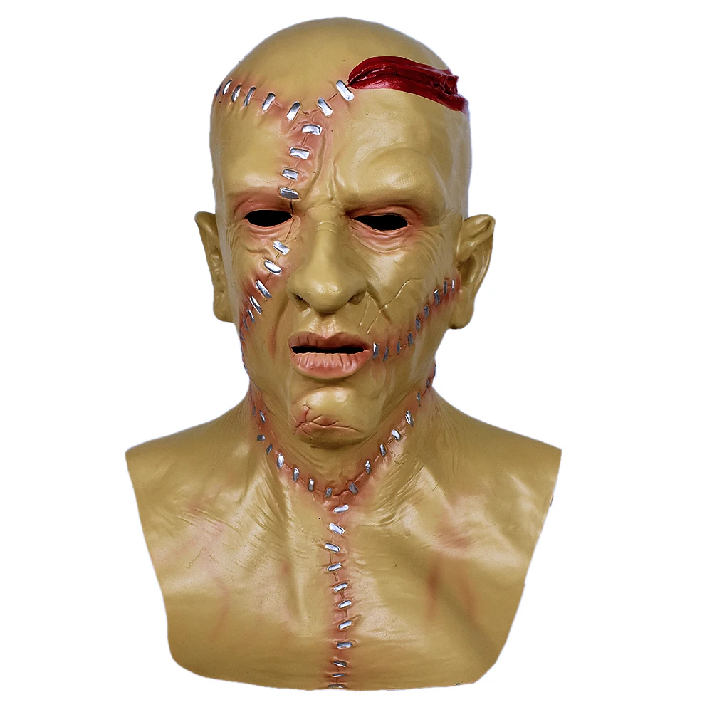 

Human Face Mask Suture Male Human Face Mask for Masquerade Carnival Fancy Party Masks