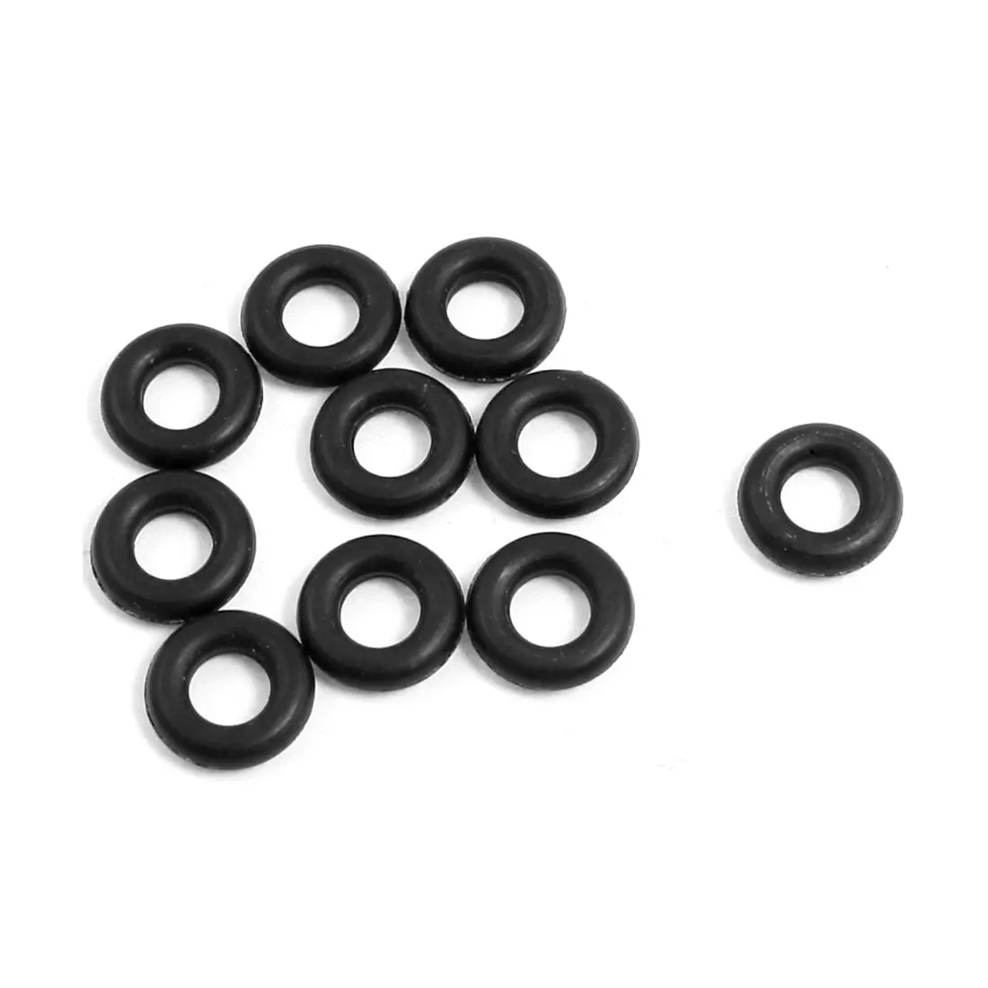 Uxcell 10 Pcs 2.65Mm Black Silicone O Rings Oil Seals Gaskets Id . 10