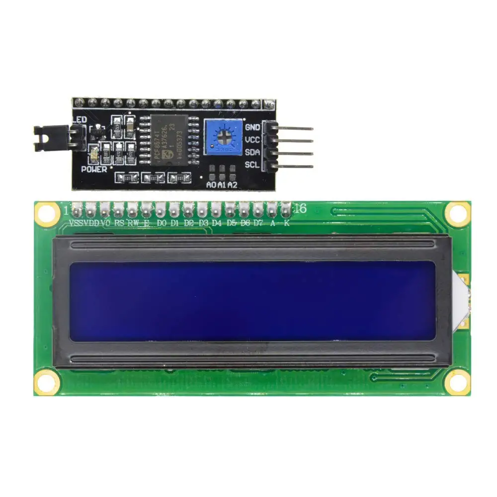 ShenzhenMaker LCD 1602 I2C для Arduino 5V 16x2 синий/зеленый символ ЖК дисплей модуль контроллера|lcd