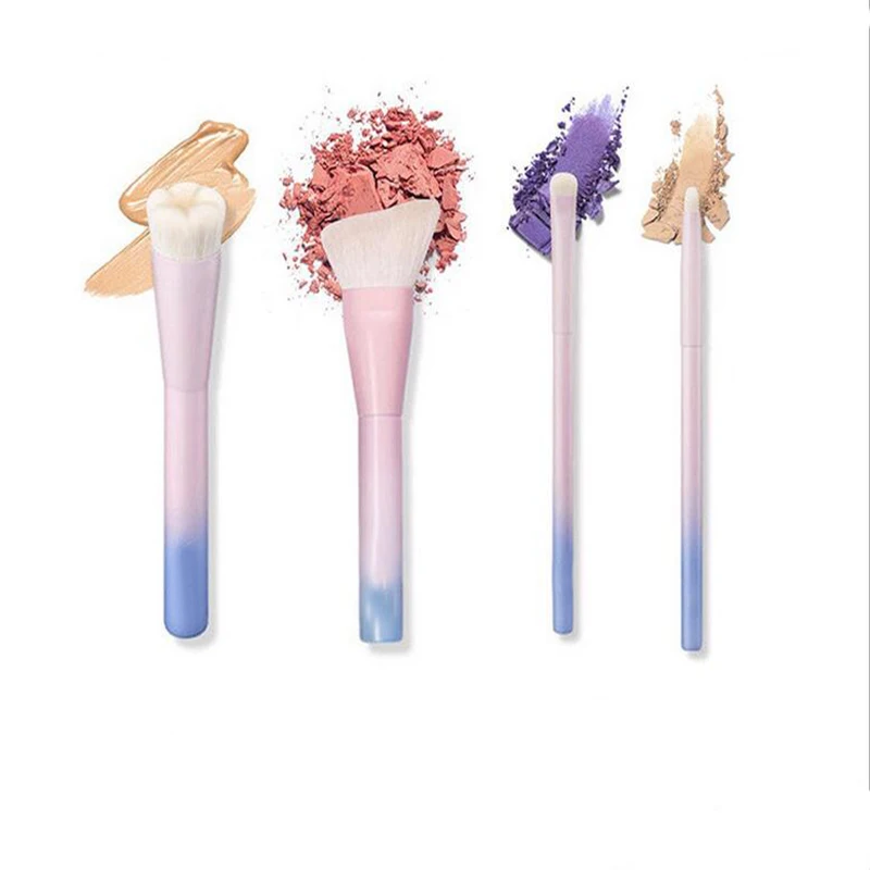 4 шт./компл. Maquillage Cepillos четыре небольших Colorete тени для век Смешивание комплект Bâton