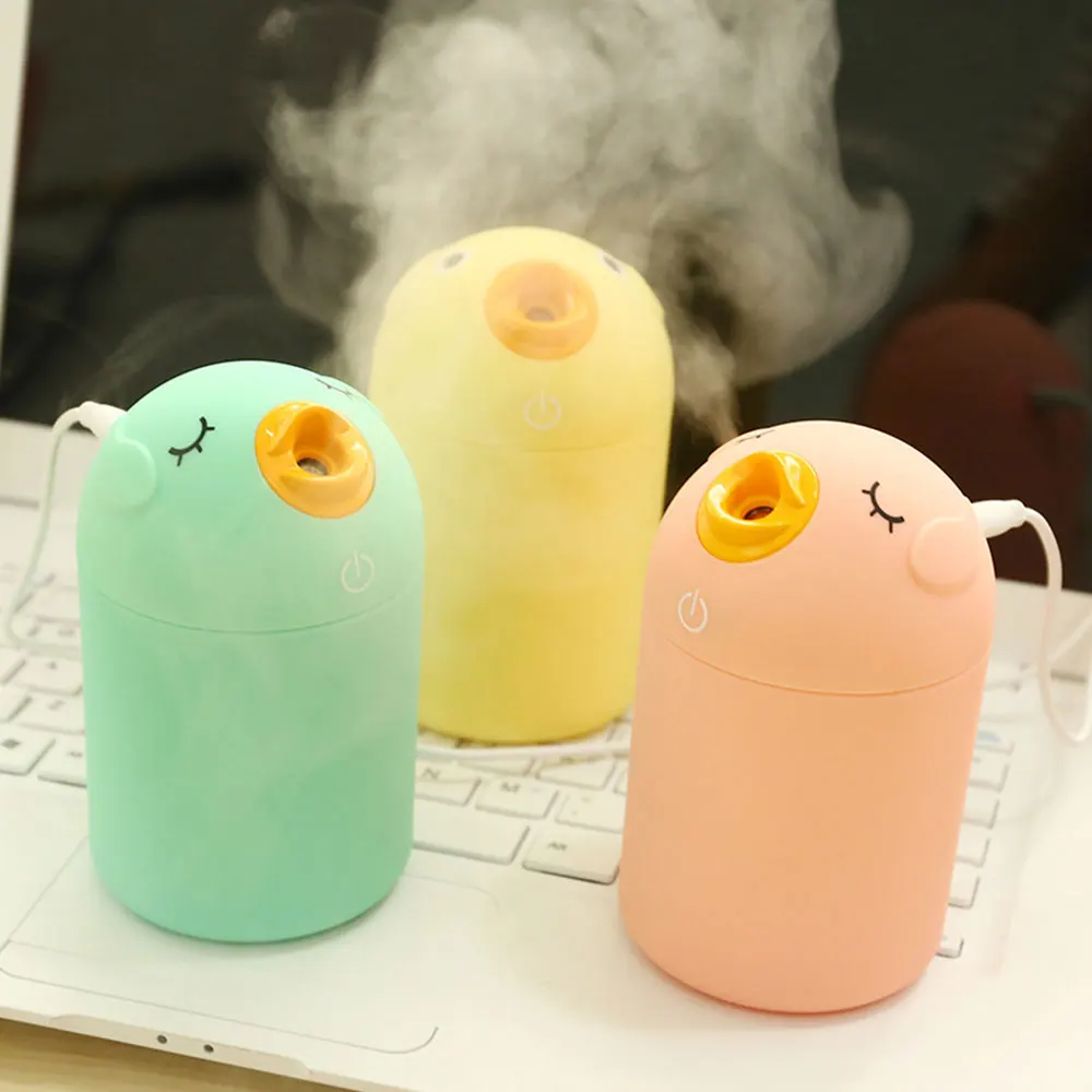 Портативный увлажнитель воздуха 180 мл Милая курица мини usb ультразвуковой 3 цвета