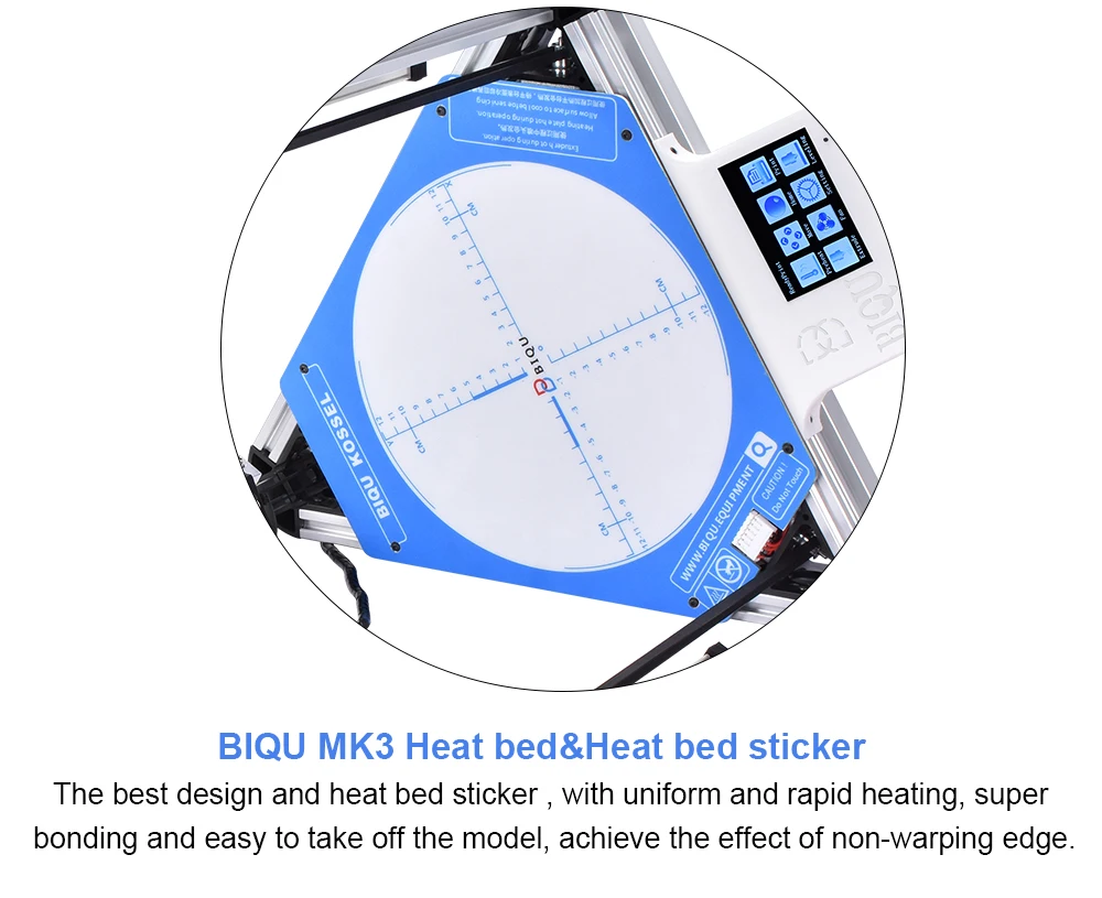 BIQU 3D металлический принтер Kossel Base/Plus/Pro Delta линейная направляющая DIY Kit автоматическое выравнивание большой размер печати 2004LCD/TFT35 сенсорный экран