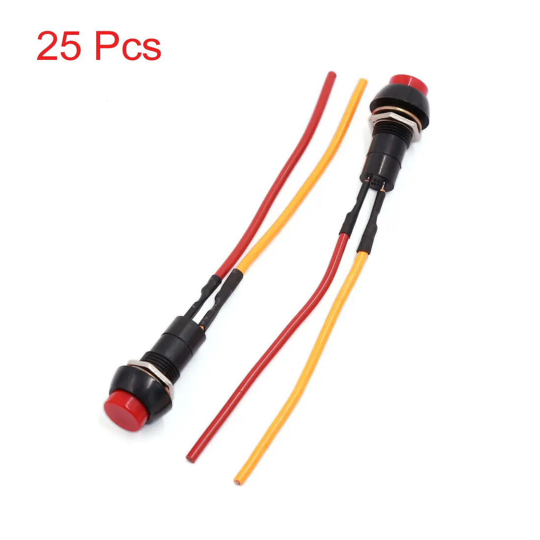 UXCELL Universal Car Motorcycle Horn 2 Wires Latching Push Button