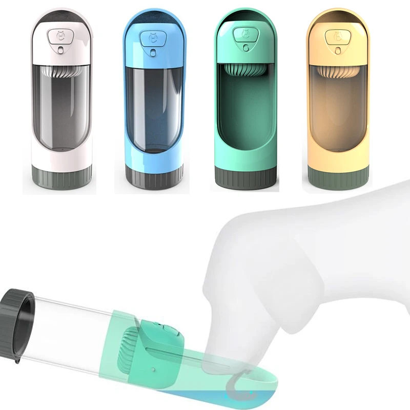 

Creative 300ml Portable Pet Dog Cat Water Bottle Outdoor Travel Puppy Kitten Drinking Bowl Pulling Type Dispenser Feeder Bottles