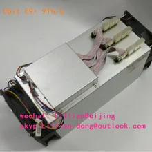 Б/у Ebit E9+ Майнер 9T BTC майнинга биткоинов машина 14nm шахтерная микросхема E9 плюс 9Th/s без блока питания блок питания