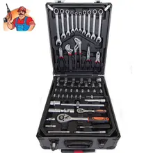 Набор инструментов в алюминиевом кейсе КУЗЬМИЧ 187 предметов