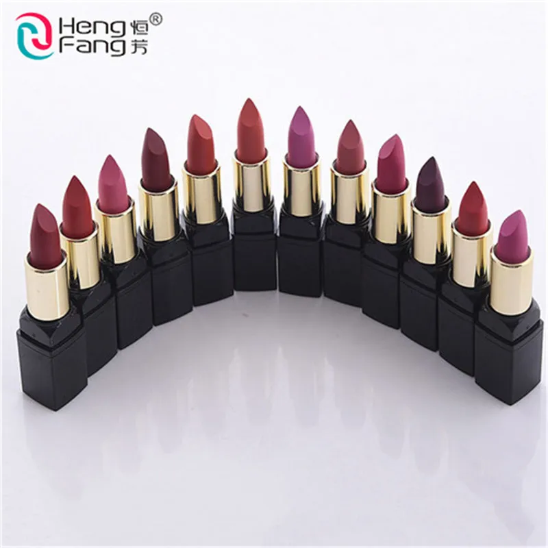 

12pcs/Set lip kit matte Velvet Lipstick Long Lasting Nutritious Lip Sticks Lip Balm Lips Makeup Batom Cosmetic HengFang BH2175