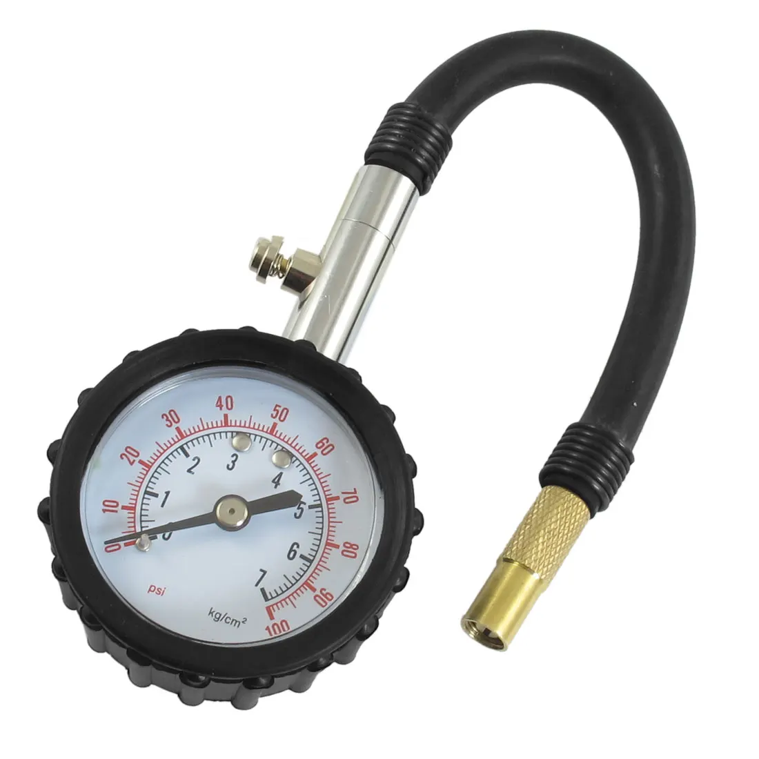 X Autohaux Auto Analogue Dial Tyre Pressure Gauge Measuring 0 100Psi 0