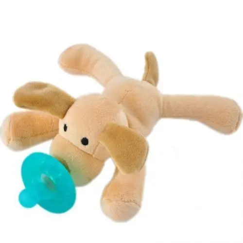 Новая соска для новорожденных малышей звериный игрушечный Соска-пустышка Силиконовая пустышка Ортодонтическая Соска 9 цветов 1 шт милый мультфильм милые дети - Цвет: Dog