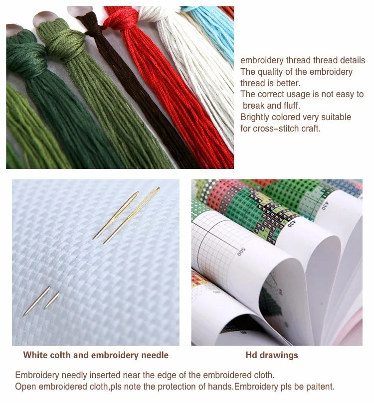 Счетный Вышивка крестом комплекты для рукоделия вышивки-ремесла 14 ct Aida DMC цвет DIY Искусство ручной работы Домашний Декор-клетка