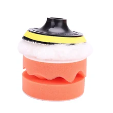 Автомобиль воском красоты ограночного самоклеящиеся шар шерсть шлифовальные машины плоская волна губка диск 100 мм полировка pad