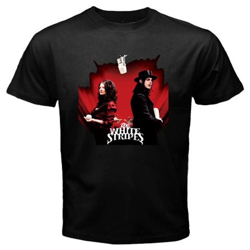 

Summer Fashion T Shirt Compression The White Stripes *Get Behind Me Satan Pop Rock O-Neck Short Sleeve Mens T Shirts