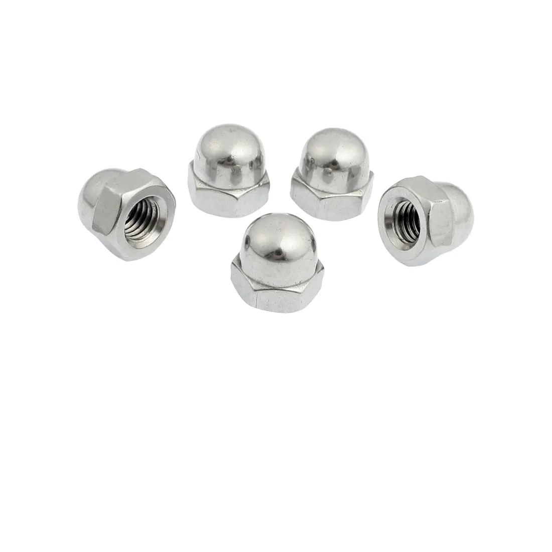 

UXCELL 5 Pcs Stainless Steel Hex Domed Cap Nut 8Mm 5/16" Thread
