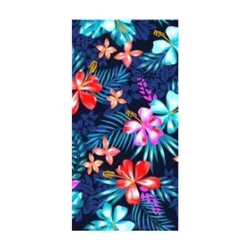 

Tropical Summer Floral Leaf Beach Travel Towel Modern Frangipani Flower Hand Bath Towels for Women Swimming Pool Gifts 140X70cm