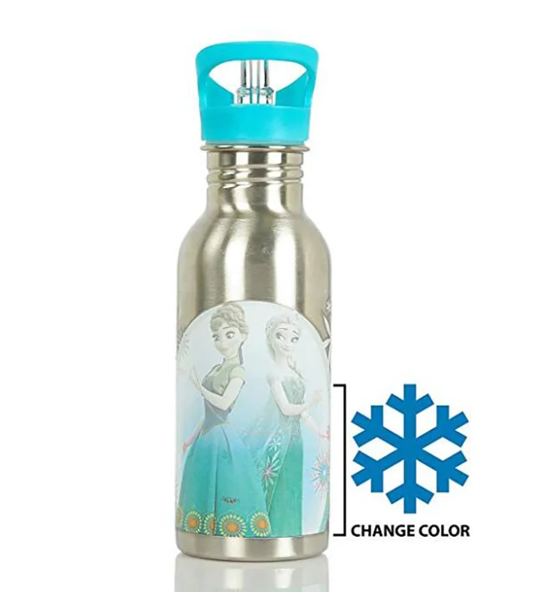 

Stainless steel Water Bottles Magic Bottles Plastic Colour Changing Magic Bottle Disney Frozen Character