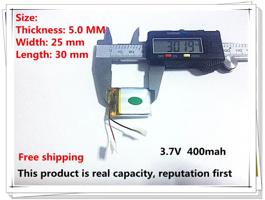 

(1pieces/lot) 502530 lithium-ion polymer battery quality goods quality of CE FCC ROHS certification authority