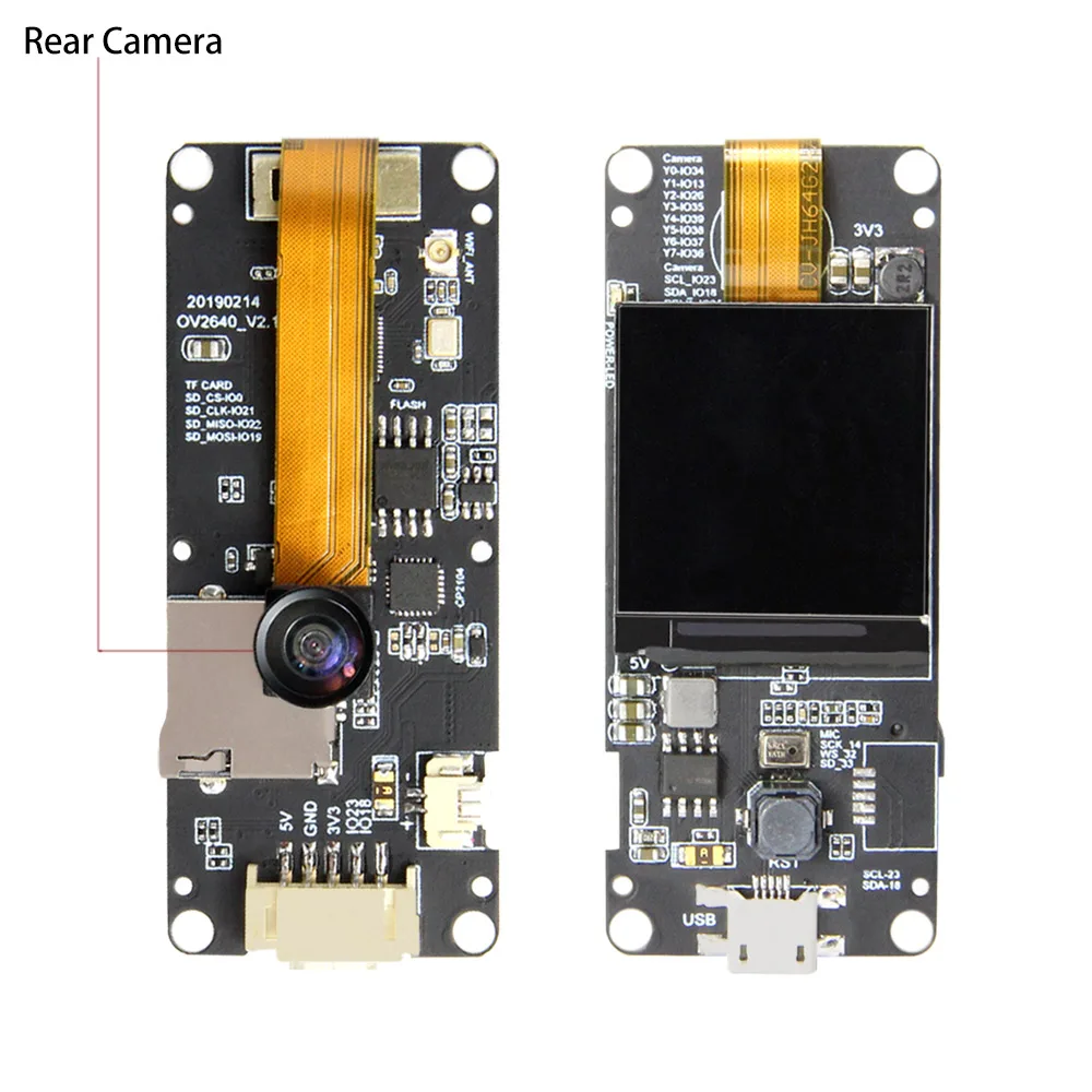Лилиго®TTGO T Camera Plus 8 Мб модуль камеры SPRAM OV2640 1 3 дюймовый дисплей задняя