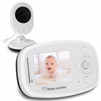

Radio Nanny With Camera baby call 2.4''LCD IR Night light vision video intercom 4 Lullabies Temperature sensor 2X Zoom