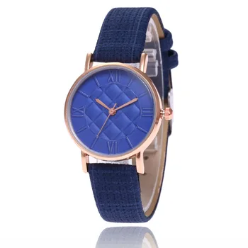

Doreen Box Simple Mesh Dial Office Ladies Business Casual Fashion Watch Women Dress Watch Female Leather Quartz Wristwatch