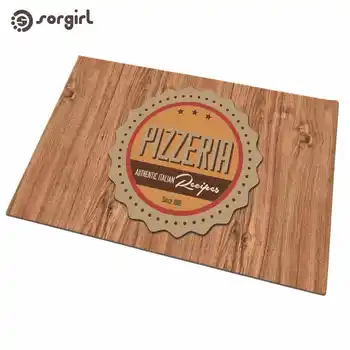 

Pizzeria Raw wood color doormat Front Door Mat Carpet Entrance Indoor eco-friendly natural Anti Slip Floor Mat living room Rug