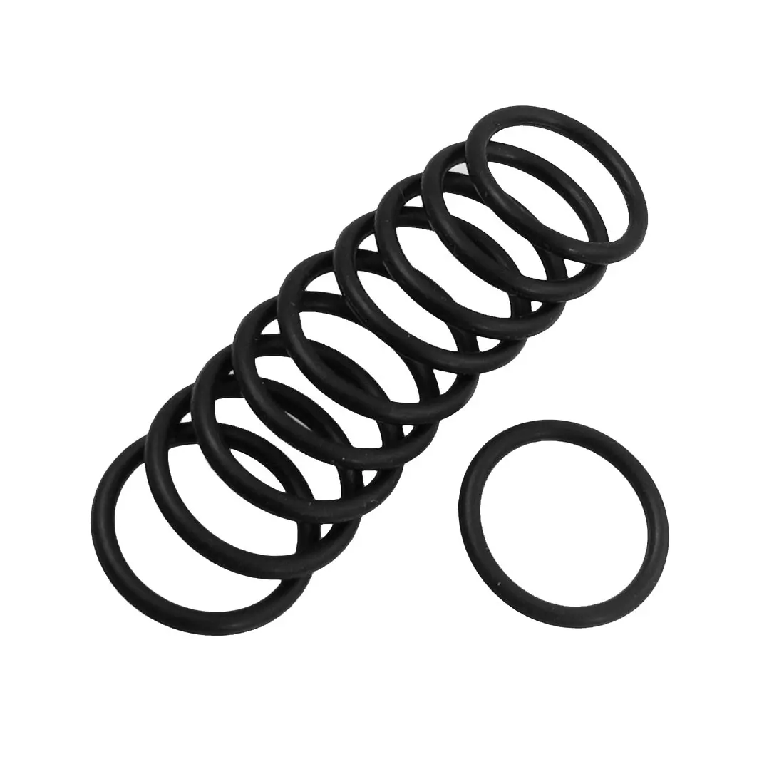 Uxcell 10 Pcs 2Mm Rubber Sealing Oil Filter O Rings Gaskets Black Id