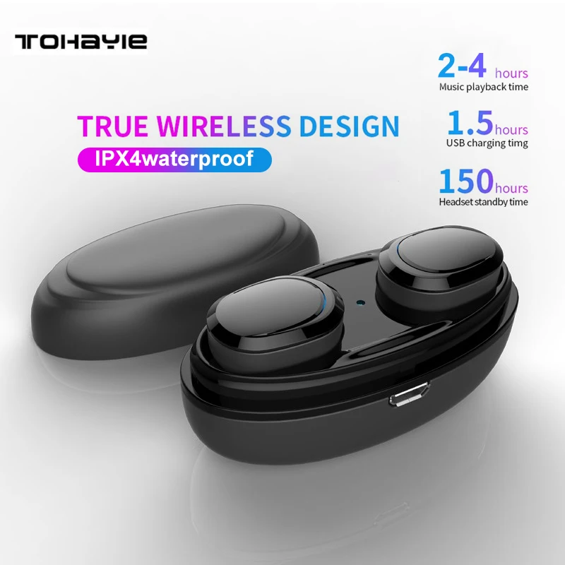 

T12 TWS Wireless Bluetooth 5.0 Sport Earphone Headphone With Mic True Mini Earbud Stereo Music HandsFree Cordless For Phone