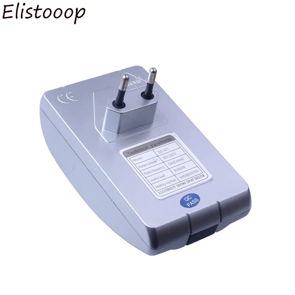 ElistooopNew Мощность экономии электроэнергии Energy Saver Box Сохранить устройство 90 В-240 В ЕС США Plug экономии электроэнергии Box