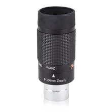 Celestron telescópio astronômico ocular 1.25 polegada 8-24 ocular 8-24mm zoom ocular contínuo zoom variável dobrável